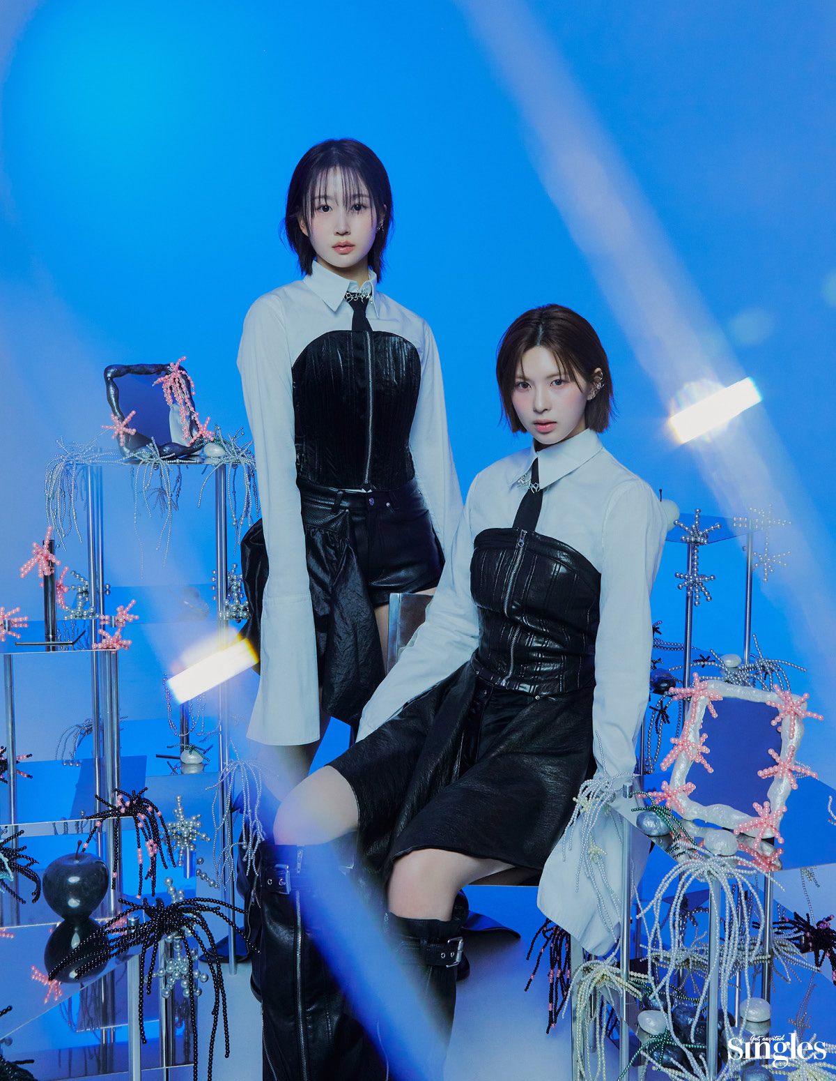 엔믹스 해원,배이의 싱글즈 화보, 엔믹스, 해원, 배이, 대시, DASH